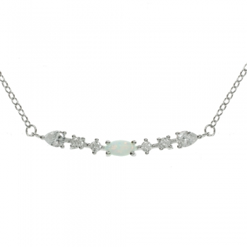 Collar circonitas Plata de Ley