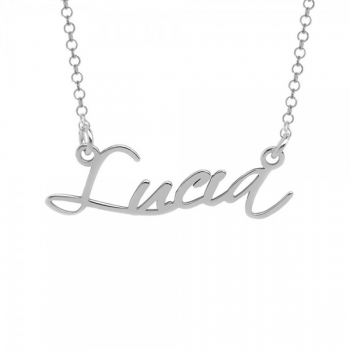 Collar nombre personalizado manuscrito