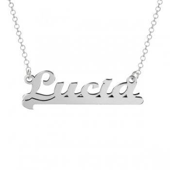 Collar nombre personalizado subrayado