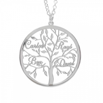 Collar árbol de la vida 4 nombres