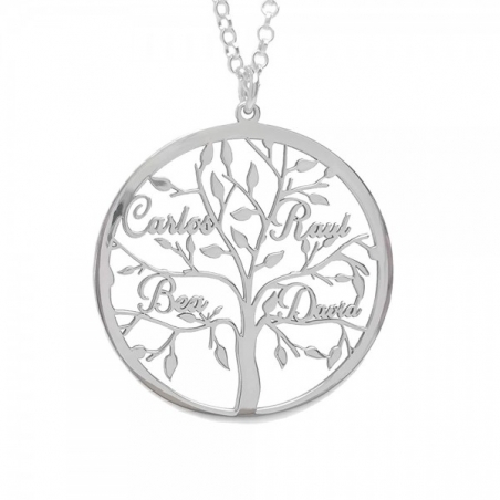 Collar árbol de la vida 4 nombres