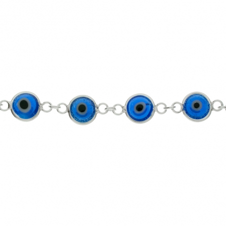 Pulsera ojo turco azul