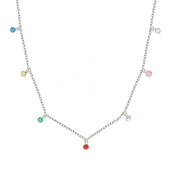 Collar puntos de luz multicolor