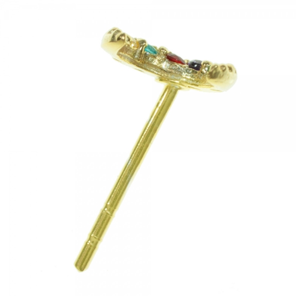 Pendientes luna dorada