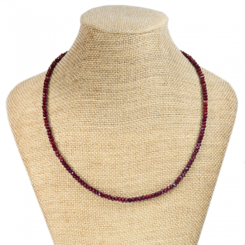 Collar Rubí facetado
