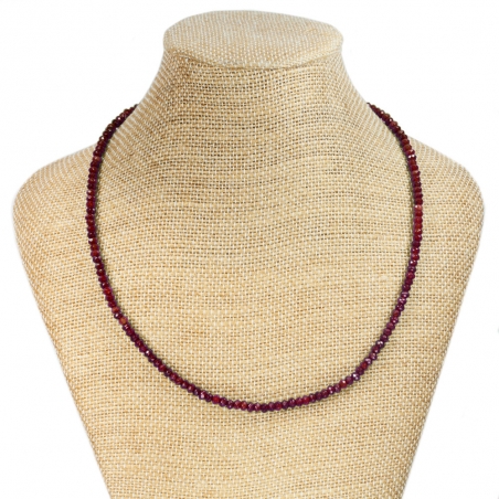 Collar Rubí facetado