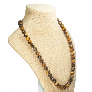 Collar Ojo de Tigre facetado 2