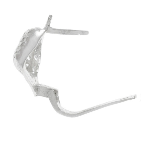 Pendientes diamante cierre catalán Plata de Ley