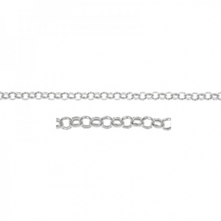 Cadena roló 60 cm Plata de Ley