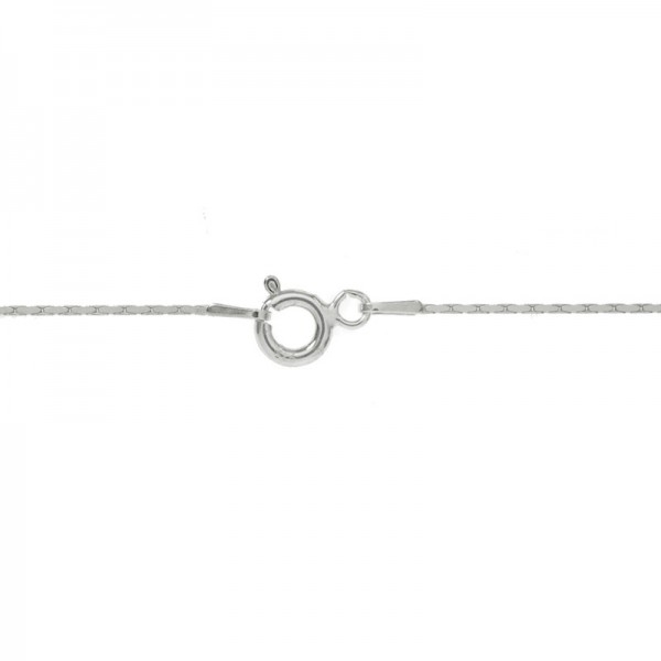 Cadena plata espiga diamantada