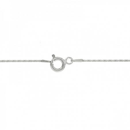 Cadena plata espiga diamantada