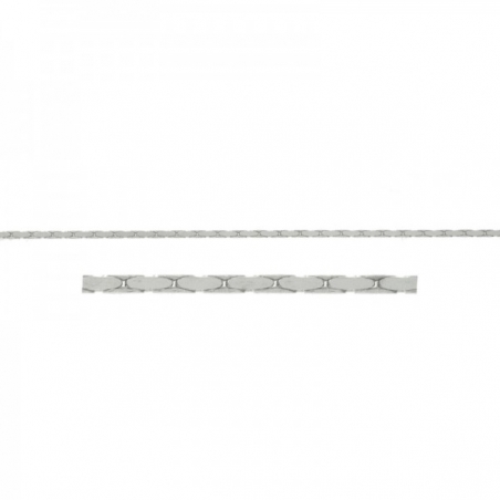 Cadena plata espiga diamantada