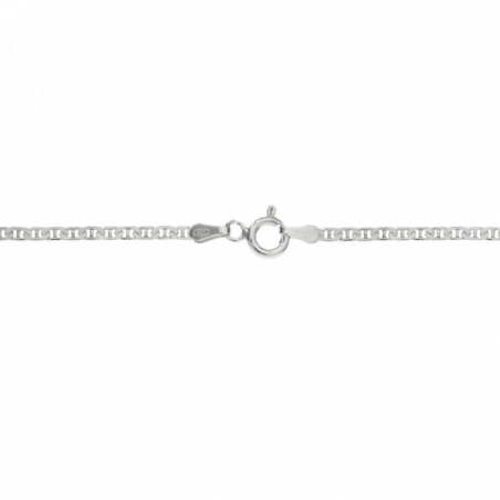 Cadena plata gruesa calabrote rodiado