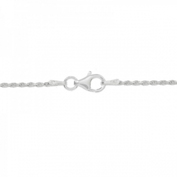 Cordón plata eslabón diamantado 2