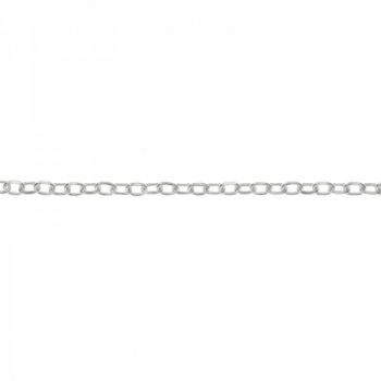 Cadena oval Plata de Ley