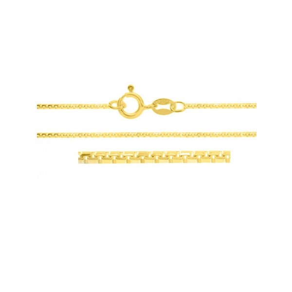 Cadena cubo Plata de Ley