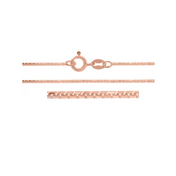 Cadena cubo Plata de Ley