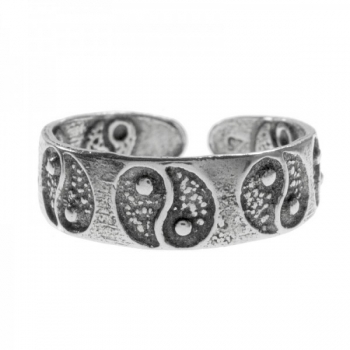 Anillo ajustable Yin-Yang Plata de Ley