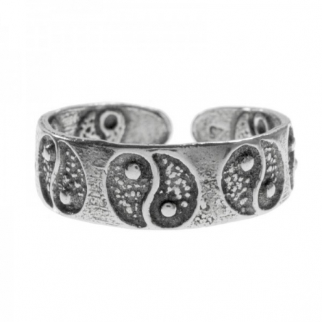 Anillo ajustable Yin-Yang Plata de Ley