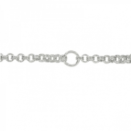 Cadena gruesa doble anilla