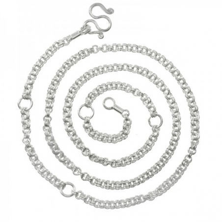 Cadena gruesa doble anilla