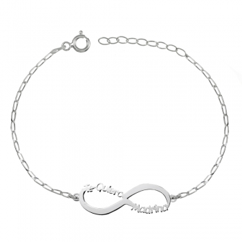 Pulsera infinito Te quiero madrina Plata de Ley 2