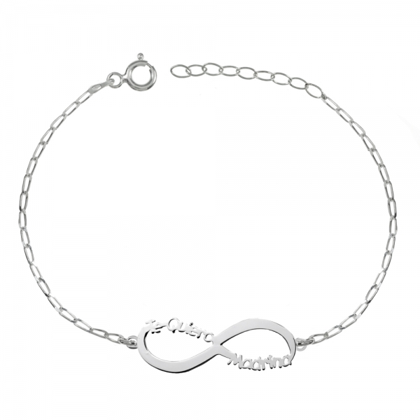 Pulsera infinito Te quiero madrina Plata de Ley