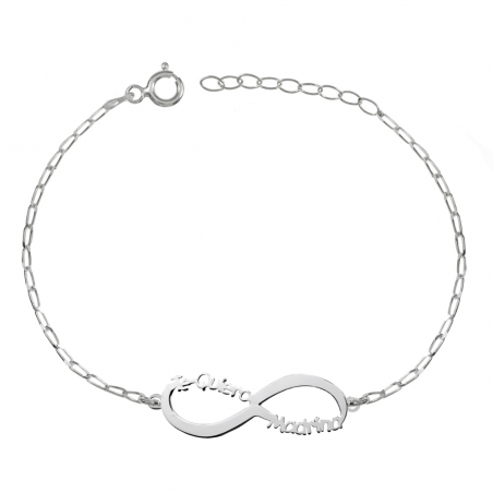 Pulsera infinito Te quiero madrina Plata de Ley