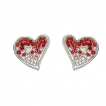 Pendientes corazón Zirconia