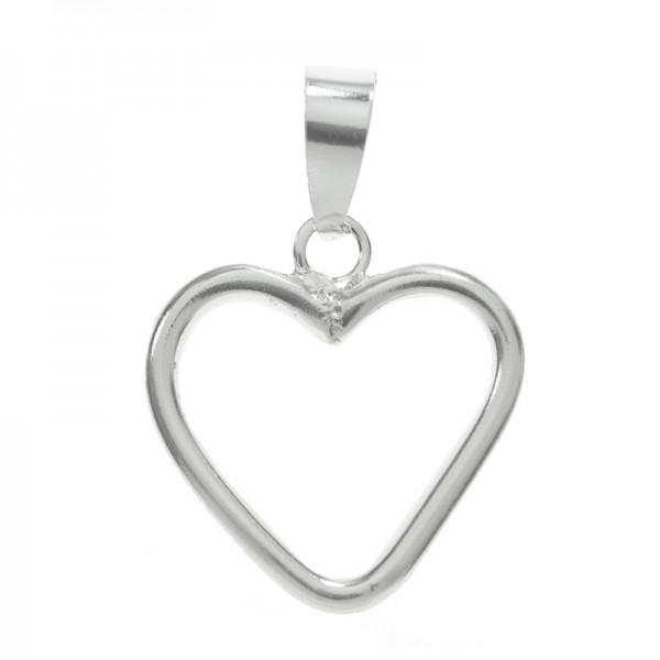 Collar corazón minimalista calado