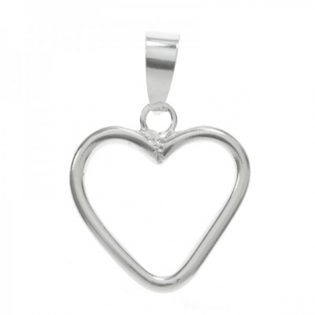 Collar corazón minimalista calado