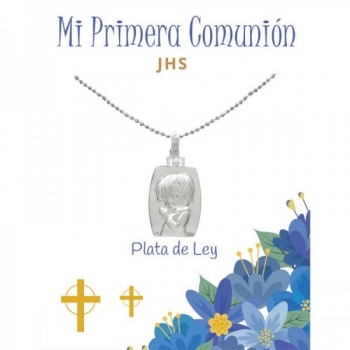 Medalla Plata de Ley para Primera Comunión