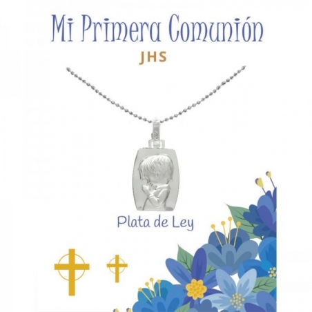 Medalla Plata de Ley para Primera Comunión