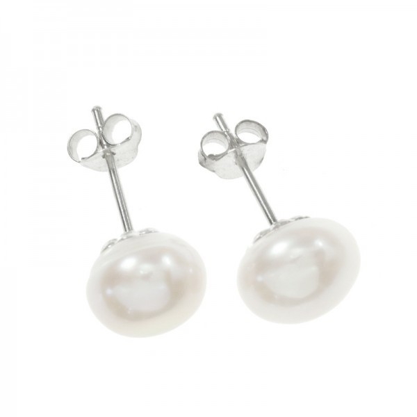 Pendientes perla cultivada Plata de Ley