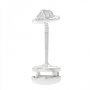 Pendientes circonita rosa Plata de Ley 2