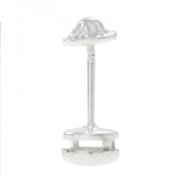 Pendientes circonita rosa Plata de Ley