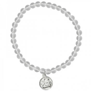 Pulsera piedra natural con medalla