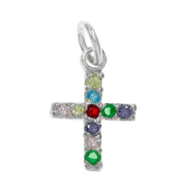 Cruz XS circonitas de colores