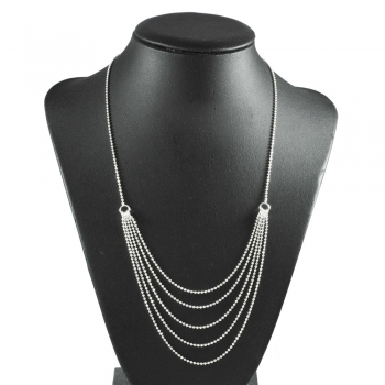 Collar frontal 5 Líneas Plata de Ley