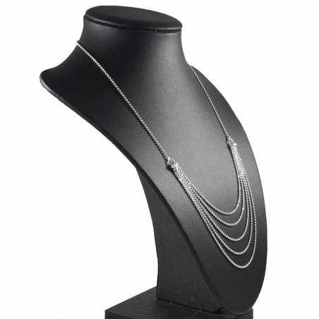 Collar frontal 5 Líneas Plata de Ley