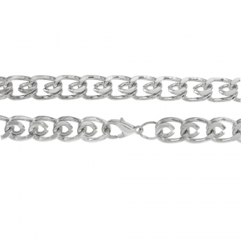 Collar hombre eslabón enrollado acero 2