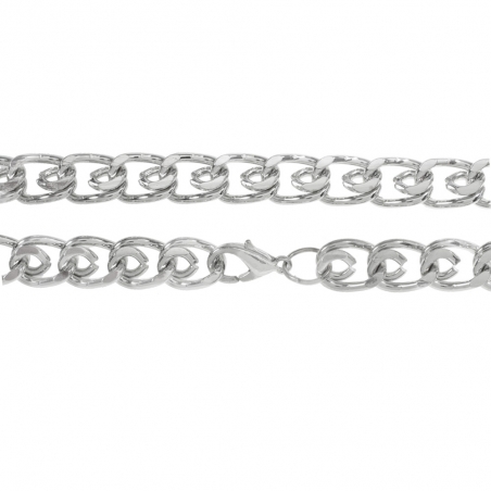 Collar hombre eslabón enrollado acero