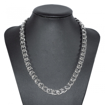 Collar hombre eslabón enrollado acero