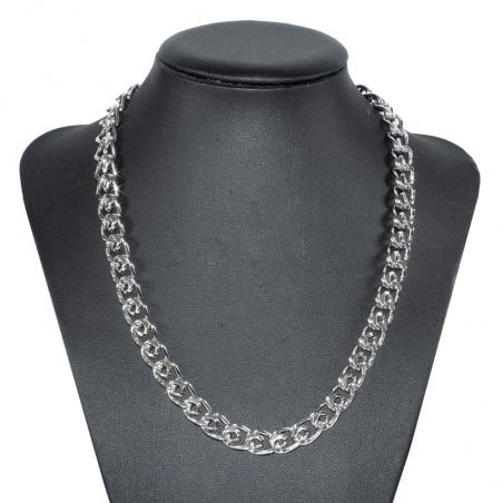 Collar hombre eslabón enrollado acero