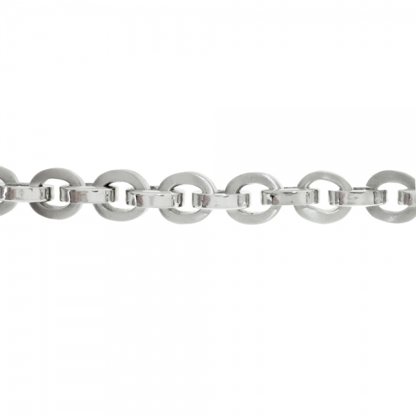 Collar acero eslabón oval