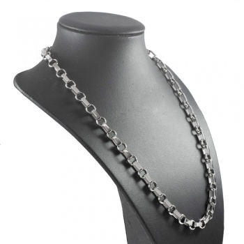 Collar acero eslabón mixto 2