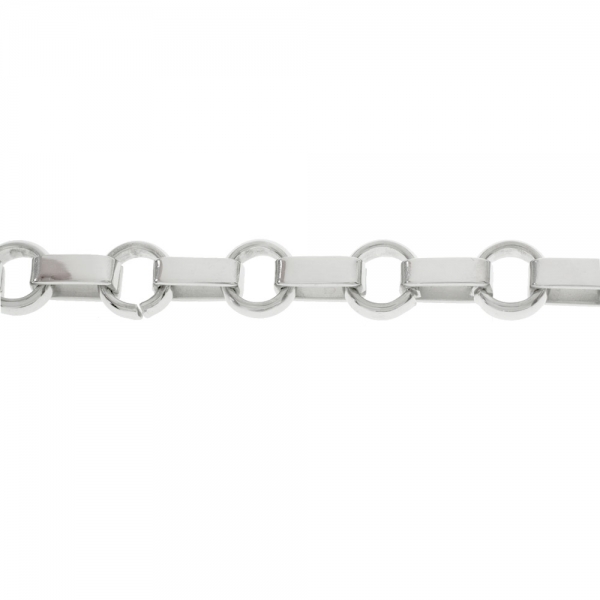 Collar acero eslabón mixto