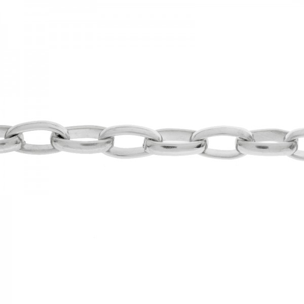 Cadena acero eslabón oval