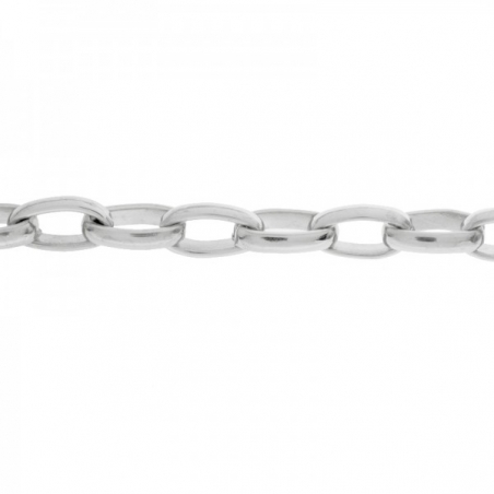 Cadena acero eslabón oval
