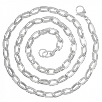 Cadena acero eslabón oval